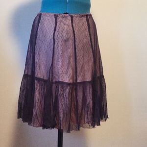 Lux medium lacey pastel pink skirt